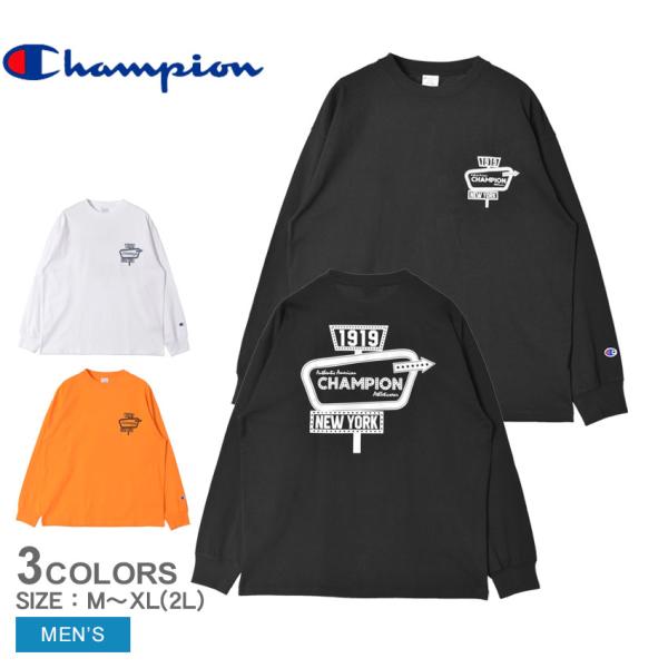 Champion チャンピオン 長袖Tシャツ メンズ ロングスリーブT