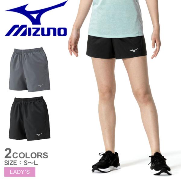 ミズノ ランニングパンツ レディース ランニングクイックドライパンツ MIZUNO J2MBC203 グレー ブラック 黒 パンツ ハーフパンツ 爆買