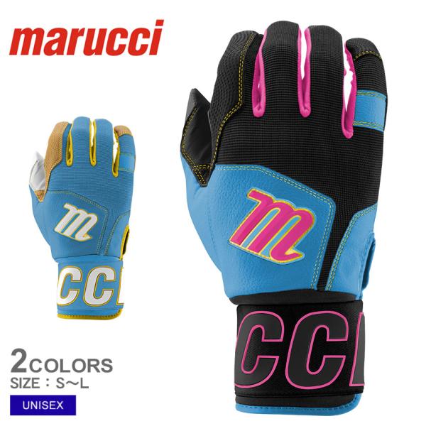 ✨超大人気商品✨マルーチ バッティング手袋 ブラック marucci 野球 バッティンググローブ 大人 両手用 マルーチ