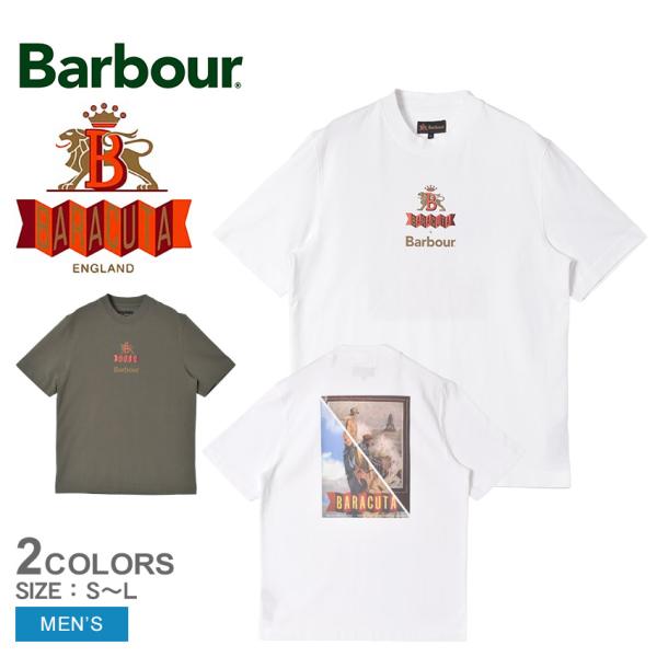 Barbour☆半袖Tシャツ☆ホワイト ブラック 2枚セット z-craft_2622-0156