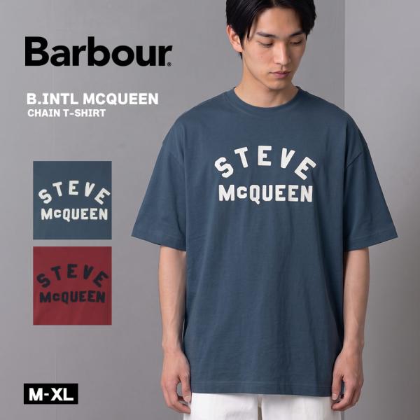Barbour（バブアー） 半袖Tシャツ メンズ B.INTL MCQUEEN CHAIN T