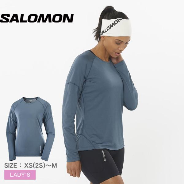 SALOMON（サロモン） 長袖Tシャツ レディース CROSS RUN SALOMON