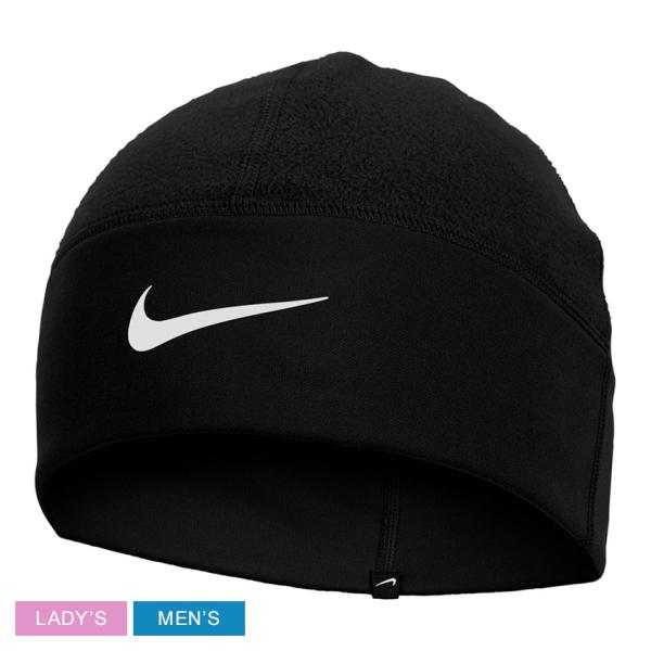 （ネコポス配送） ナイキ 帽子 メンズ レディース THERMA FIT フリース ビーニー NIKE CW6000 ブラック 黒 キャップ 防寒 保温 ランニング ジム