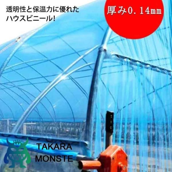 農業用ビニール ビニールハウス 厚み0.14mm 幅600cm 長さ10m 屋根用ハウスビニール 屋根ビニール 農業用ハウス 農ビ 農PO 農園 園芸