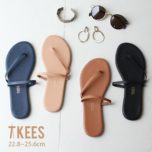 TKEES（ティキーズ） サンダル レディース サリット 黒 ブラウン