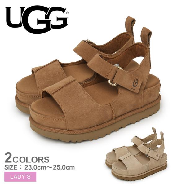 【美品】UGG ブラウン スポーツサンダル UGG（アグ） サンダル レディース ゴールデンスター ハイ UGG 1167356