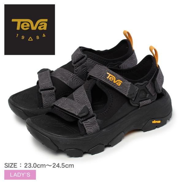 【試着のみ】Teva 厚底 黒 スポーツサンダル プラットホーム 39 黒25 試着のみ】Teva 厚底 黒 スポーツサンダル プラットホーム 39 黒