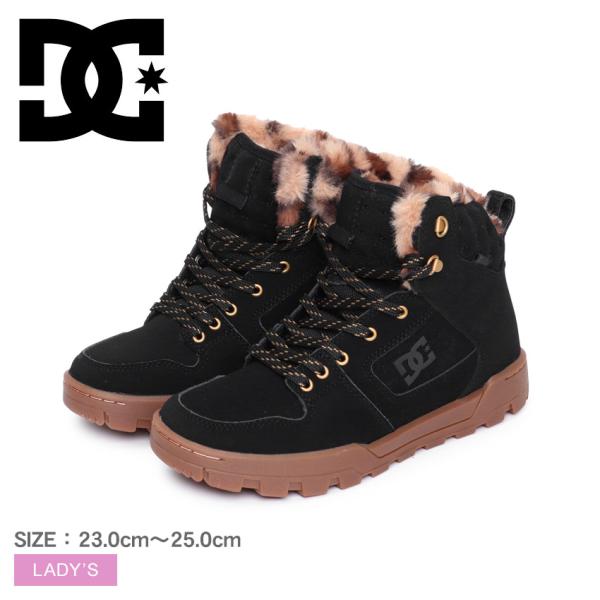 DC SHOES スノーブーツ ブラック ファー付き ウィンター レディース DC SHOES スノーブーツ ブラック ファー付き ウィンター