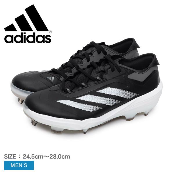 野球　adidas スパイク 黒 シルバー 7 M. Imaoka z-mall_16573201