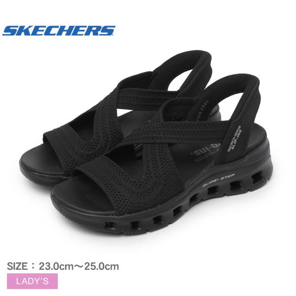 SKECHERS スポーツサンダル ブラック　スリップインズ　25センチ　黒 SKECHERS スポーツサンダル ブラック スリップインズ 25センチ