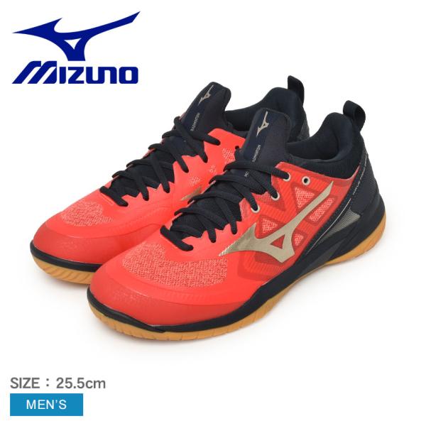 【未使用品】バドミントンシューズ ミズノ ウェーブクロー 28センチ レッド ミズノ(MIZUNO) バドミントンシューズ ウエーブクロー 71GA1915-61