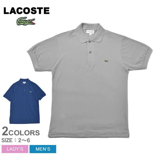 LACOSTE グレー ポロシャツ Lサイズ　新品未着用 日本製 希少 ラコステ LACOSTE 比翼フロントロングスリーブポロシャツ