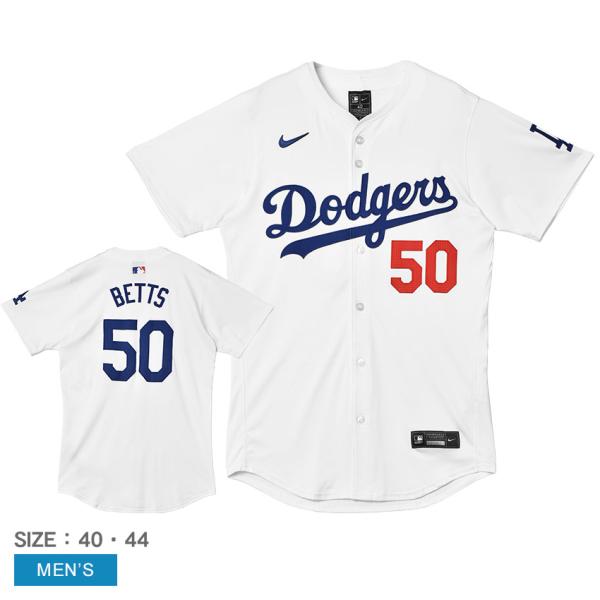 メジャーリーグベースボール ユニフォーム メンズ MAJOR LEAGUE BASEBALL 21657299 ホワイト 白 ムーキー・ベッツ MOOKIE BETTS 50 背番号 MLB LOS ANGELES