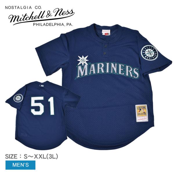 ミッチェルアンドネス ユニフォーム メンズ MLB AUTHENTIC ICHIRO SUZUKI SEATTLE MARINERS 2002 BP JERSEY MITCHELL＆NESS マリナーズ