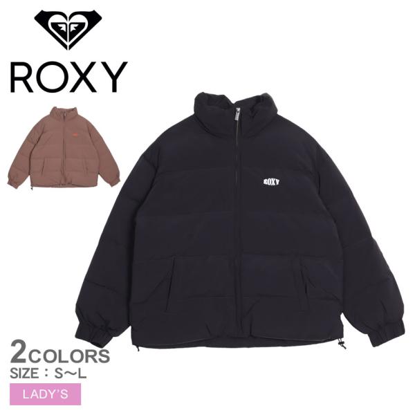 ロキシー ダウンジャケット レディース ROXY RJK234010 ブラック 黒 ベージュ アウター ジャケット ダウン ベーシック 防寒 上着 羽織 長袖 ウェア シンプル