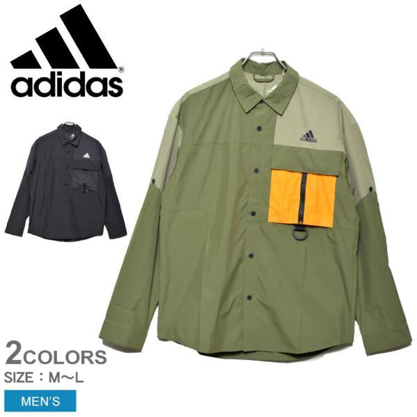 adidas（アディダス） 長袖シャツ メンズ トップス メッシュ 撥水 機能