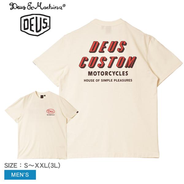 （ネコポス配送） デウスエクスマキナTシャツ メンズ DEUSEXMACHINA DMP241250 白 Tシャツ ヴィンテージ風 レトロ