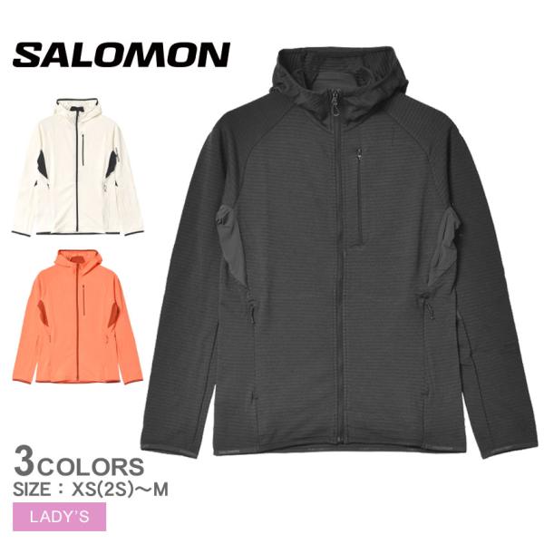 Salomon リバーシブルフードジャケット 黒　レディース　EUROサイズXS SALOMON サロモン ウィンドジャケット レディース ゴアテックス