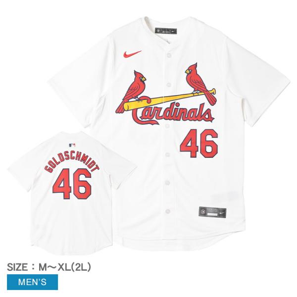 ナイキ ユニフォームシャツ メンズ NIKE T7LM-SCHO-SC9-00F ホワイト 白 セントルイス・カージナルス ST．LOUIS CARDINALS ポール・ゴールドシュミット MLB