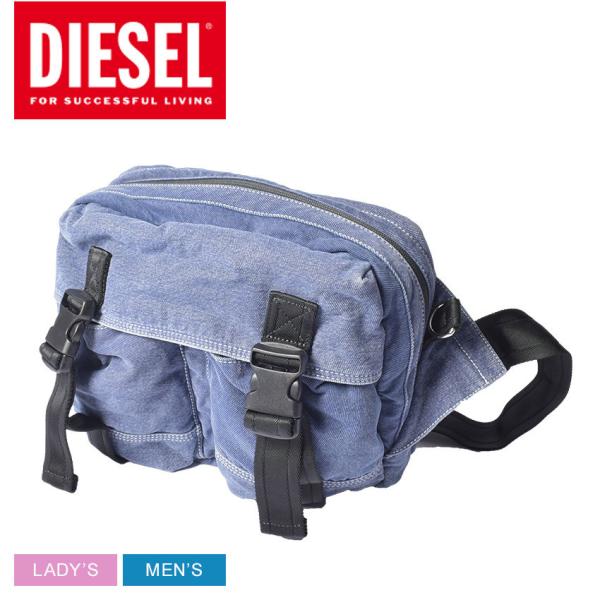 DIESEL デニムブルー ボディバッグ ディーゼル(DIESEL) デニム ボディバッグ・ウエストポーチ | 通販