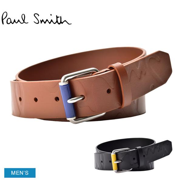 paul smith(ポールスミス)ロゴ スクエアバックルベルトM Dブラウン paul smith(ポールスミス)ロゴ スクエアバックルベルトM D