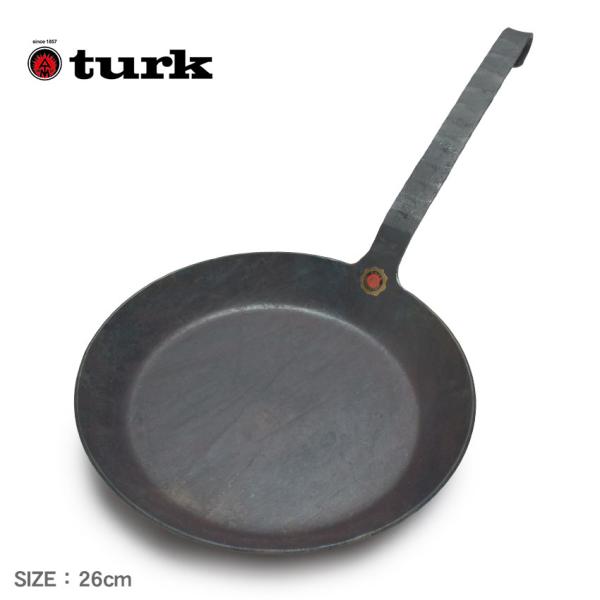 ターク フライパン turk 65526 ブラック 黒 フックハンドル 26cm