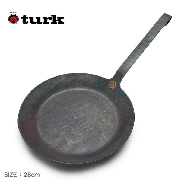 ターク フライパン turk 65528 ブラック 黒 フックハンドル 28cm