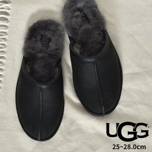 ugg スリッパ アグ スリッパ メンズ UGG 1108192 黒 スリッポン ルームシューズ