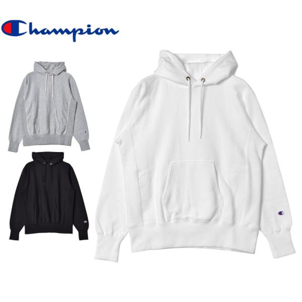 チャンピオン Champion フーディー リバースウィーブ Polypropylene L.W.D. プルオーバー スウェットパーカー C3-N190 シルバーグレー(040) ブラック(090) Champion（チャンピオン） パーカー メンズ リバースウィーブ