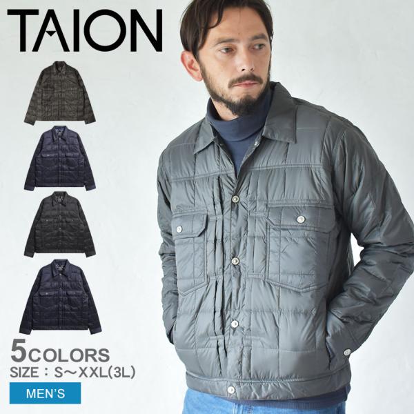 TAION（タイオン） ダウンジャケット メンズ ベーシック Gジャン