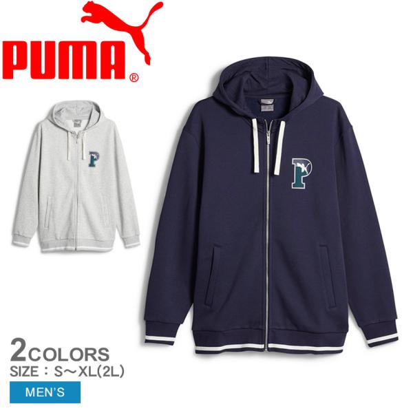 PUMA Indians ジャケット Mサイズ ネイビー PUMA（プーマ） パーカー メンズ PUMA SQUAD フーデッド ジャケット