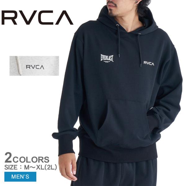 ルーカ パーカー メンズ RVCA×EVERLAST HOODIE RVCA BF042008 ホワイト 白 ブラック 黒 プルオーバー ウエア スエット 長袖