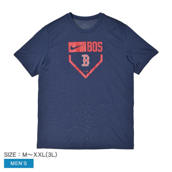 （ネコポス配送） ナイキ 半袖メンズ MLB Home Plate Icon Legend Tee NIKE NKGK-44B-BQ-3AY ネイビー 紺 半袖 Boston Red Sox