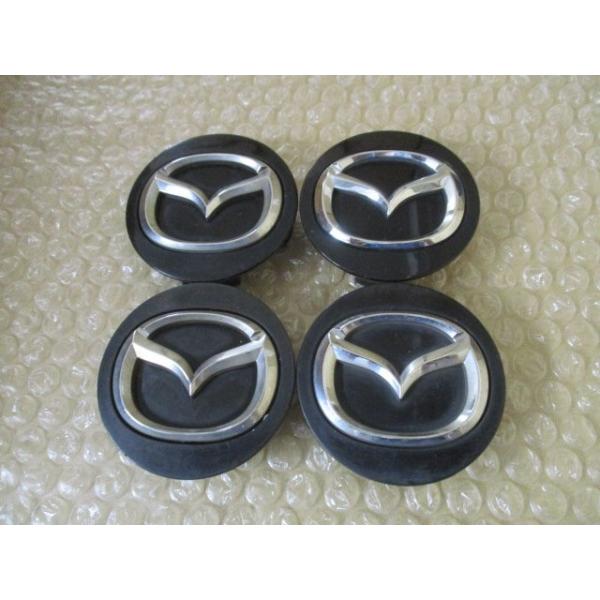 マツダ（Mazda） 純正 黒 ブラック センターキャップ 中古4個/4枚 CX