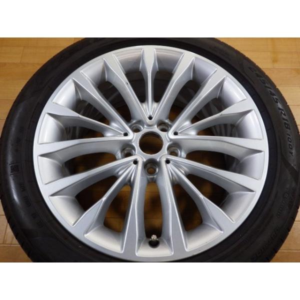 溝十分有り BMW G30 5シリーズ 純正 ダブルスポーク632 ホイール ランフラットタイヤ 1本 5H-112 18インチ 245/45R18 ピレリ R
