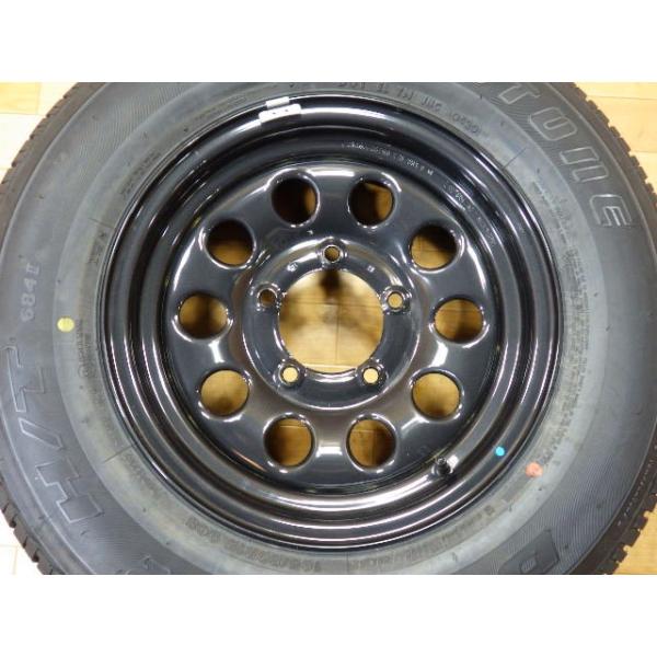 綺麗 バリ山 イボ付き スズキ ジムニーシエラ JB74W 純正 スチールホイール タイヤ 1本 5H-139.7 15インチ 195/80R15 ブリヂストン