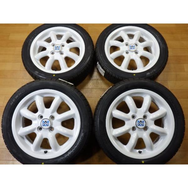 新品 ブリヂストン タイヤ付 MINILITE ミニライト ダイハツ 純正 ホイール 4本 15インチ 165/55R15 キャンバス ミラジーノ タント キャ