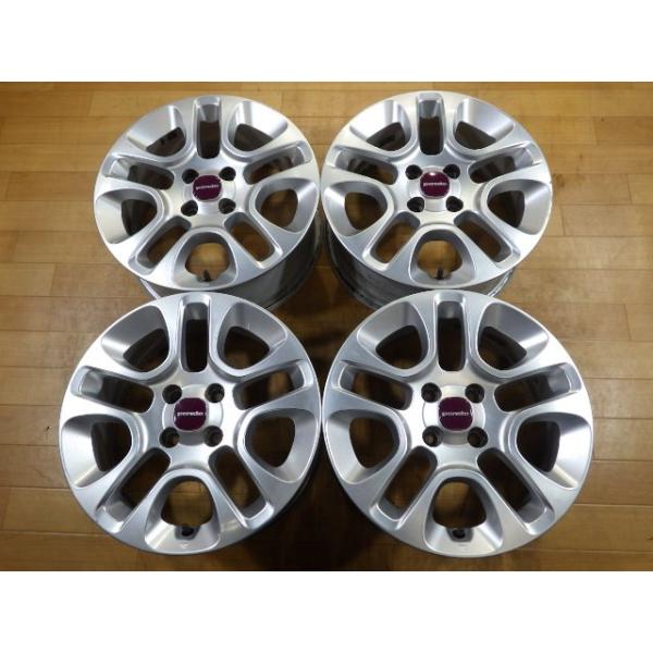 FIAT フィアット Panda パンダ 純正 アルミホイール 4本 4H-98 15インチ 6J+35 ノーマル戻し ストック用 スタッドレス用 等に! 50