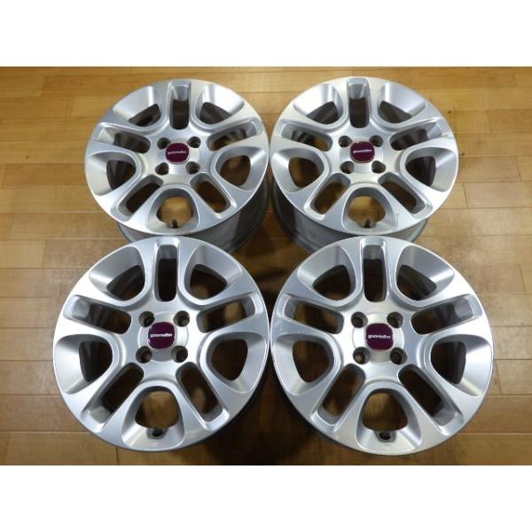 FIAT フィアット Panda パンダ 純正 アルミホイール 4本 4H-98 15インチ 6J+35 ノーマル戻し ストック用 スタッドレス用 等に! 50