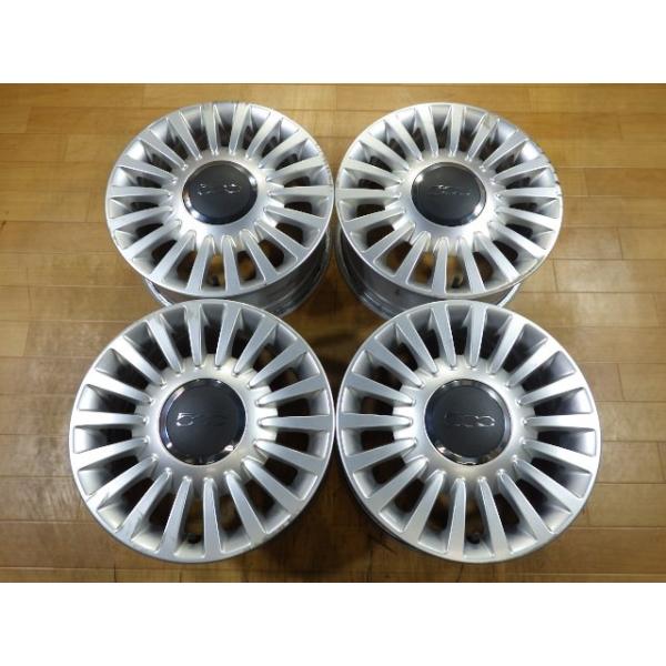 FIAT フィアット 500 純正 アルミホイール 4本セット 4H-98 15インチ 6J+35 51815681 パンダ 流用にも