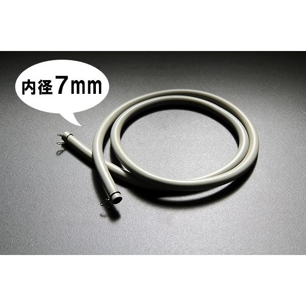汎用の燃料ホースです。 固定用のクリップが2個付属します。 柔らかい耐油ゴム2層構造。400ｃｃクラス以上にほぼ適合するサイズです。 ・ガソリンホース　1本 内径7ミリ　ｘ　外径11ミリ　 長さ　約1メートル適合確認車両Z2・Z400FX・...