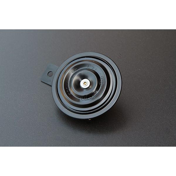 【525】汎用ホーン　12V/110dB　ブラック　ドデカホーン