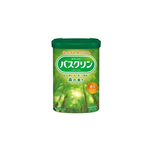 ▼5000円以上送料無料　(但し沖縄県、離島などは別途送料負担があります)　　バスクリン　森の香り６００ｇは癒される森の香りで気分ほぐれる　ヒバから抽出したエッセンシャルオイルを増量配合　アロマのツブ２倍にＵＰし、フレッシュ感しっかり長続き...