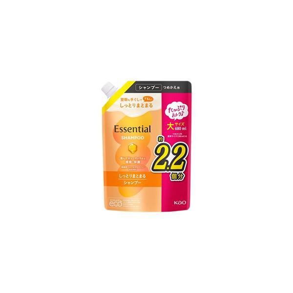 花王 エッセンシャル しっとりまとまる シャンプー つめかえ用 680ml