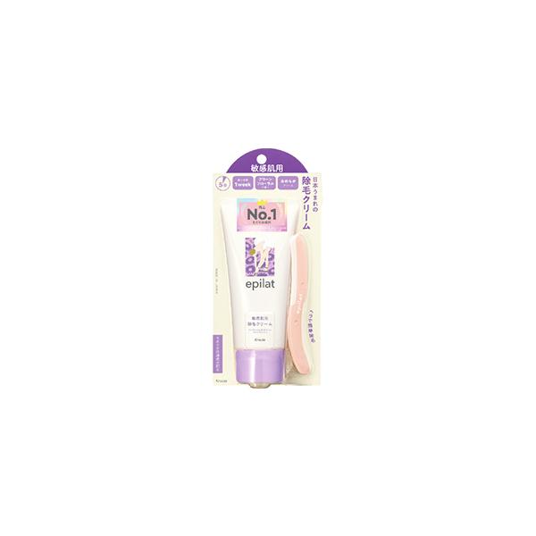 ▼5000円以上送料無料　(但し沖縄県、離島などは別途送料負担があります)　　　クラシエ　エピラット　除毛クリーム敏感肌用　グリーンフローラルの香り１５０ｇはセラミド配合でお肌をいたわりながら処理できる敏感肌用除毛クリーム。ぬって取りやすい...