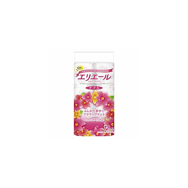 他サイト： 大王製紙　エリエール　トイレットティシュー フラワープリントダブル12ロールの商品画像