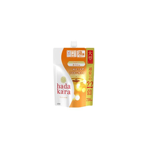 ライオン ハダカラ ボディソープ オイルインタイプつめかえ大容量750ml