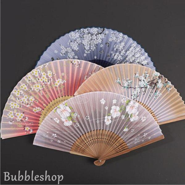 扇子 かわいい 花柄扇子 おしゃれ 花柄プリント 暑さ対策 女性用