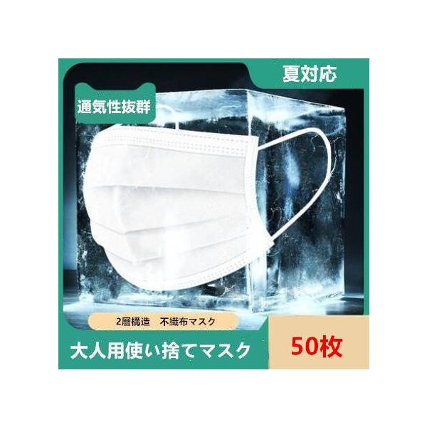 50枚入 マスク 大人用マスク 子供用マスク mask 使い捨てマスク 2層構造 1層構造 UVカット 通気性 薄い 防水 防塵 花粉 使い捨て 夏 男女兼用 送料無料