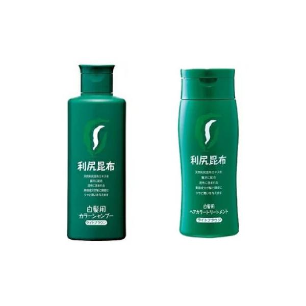 利尻 カラーシャンプー+トリートメント ライトブラウン